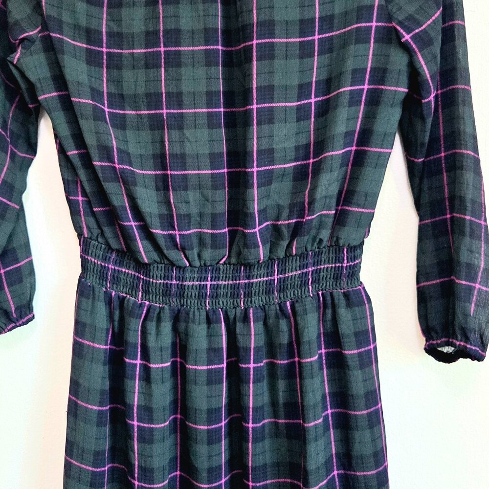 J. Crew – Green Tartan Plaid Dress with Pink Lines – Size Small (Fits Medium) - Picture 8 of 10